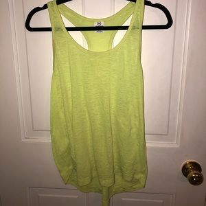 PINK neon yellow 💛 racer back tank!!!!